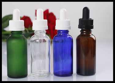 Cina 30ml Botol Kaca Hijau Botol Minyak Esensial Botol Cairan Kosmetik pemasok