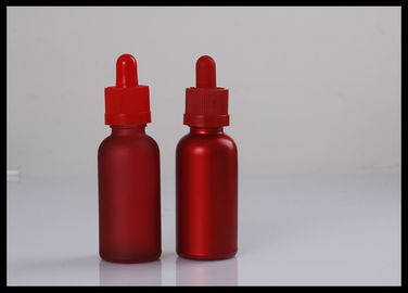 Cina Botol Kaca Minyak Esensial Mini Sablon Merah Buram Topi Pengaman pemasok