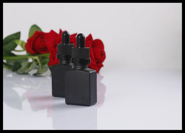 Cina Mode Matte Hitam Minyak Esensial Botol Penetes Kaca 15 ml Untuk Kemasan Parfum pemasok