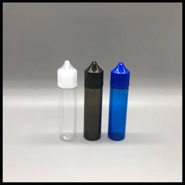 Cina ISO Chubby Dropper 60ml Botol Unicorn RV PET Bahan Plastik Bentuk Bulat Untuk E Cig pemasok