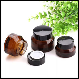 Cina Amber Jar Krim Kosmetik 15g 30g 50g Perawatan kulit Botol Krim Wajah PETG Persetujuan ISO pemasok