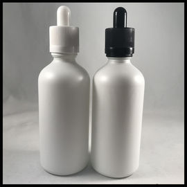 Cina E Liquid Dropper Botol Minyak Esensial Kosong White Frosted Glass Kapasitas 100ml pemasok