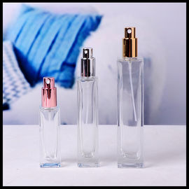 Cina Botol Parfum Semprot Kaca, Botol Pompa Semprot Persegi Panjang 30ml 50ml 100ml pemasok