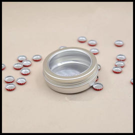 Cina 100g Jendela Aluminium Wadah Kosmetik Kotak Perhiasan Bubuk Teh Permen Makanan Jar pemasok