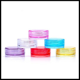 Cina Toples Plastik Kosmetik Krim Jar Kecil Make Up Cotainers Colorful Kapasitas 2g pemasok