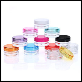 Cina 3g 5g Volume Jar Plastik Bening Wadah Kosmetik Pewarna Mata Bubuk pemasok
