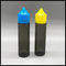 Hitam / Kuning / Transparan 60ml Unicorn Botol Pencetakan Logo Bentuk Bulat pemasok