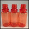 Botol Penetes Minyak Asap Merah, 10ml Botol Penetes Plastik, Tahan Asam Basa pemasok