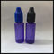 Ungu PET E Botol Cair, Botol Penetes Plastik Dapat Dipengaruhi 15ml Kapasitas pemasok