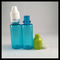 Botol Penetes PET Biru Plastik 20ml Dengan Topi Tamper Pengaman Anak Tidak Beracun pemasok