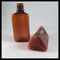 Amber 30ml Botol Plastik PET E Cair, Bentuk Segitiga Vapor Liquid pemasok