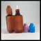 Amber 30ml Botol Plastik PET E Cair, Bentuk Segitiga Vapor Liquid pemasok