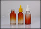 Orange Gradient Glass Bottle 30ml E cair Botol Penetes Kaca Minyak pemasok