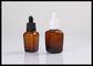 Square Amber Glass Botol Minyak Esensial 30ml E jus Botol Kaca Penggunaan Serum pemasok