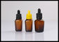 Square Amber Glass Botol Minyak Esensial 30ml E jus Botol Kaca Penggunaan Serum pemasok