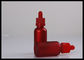 Botol Kaca Minyak Esensial Mini Sablon Merah Buram Topi Pengaman pemasok