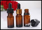 Parfum Essential Oil Glass Dropper Bottle 10ml Amber Pencetakan Logo Disesuaikan pemasok