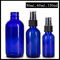 Botol Semprot Kaca Warna Biru 30ml 60ml 120ml Untuk Lotion Kosmetik / Parfum pemasok
