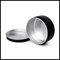 Black Metal Aluminium Kaleng Kosmetik Herbal Rempah-rempah Jar Penyimpanan 150g Kapasitas pemasok