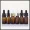 Botol Penetes Kaca Amber 10ml, Wadah Kosmetik Parfum Bentuk Bulat pemasok